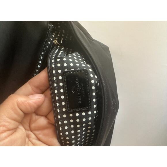 Kate Spade New York Highland Place Mini Maria Crossbody Nylon Black Handle Purse - Picture 5 of 10